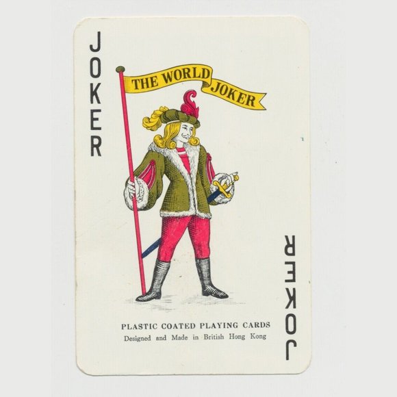 Vintage Atlantic City NJ Souvenir Casino Playing Cards - The World Joker - Picture 2 of 7